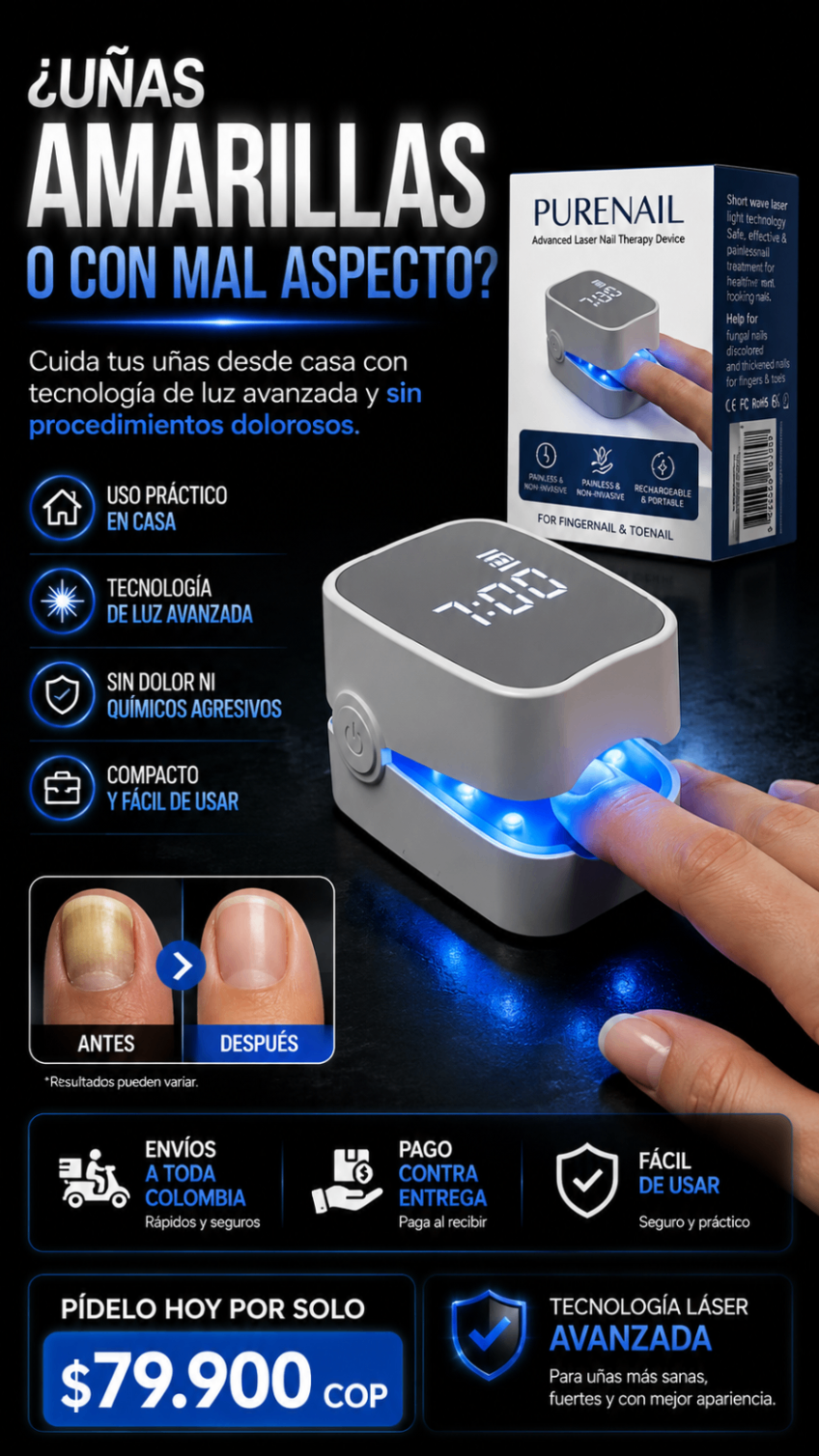 Removedor de hongos laser PureNail